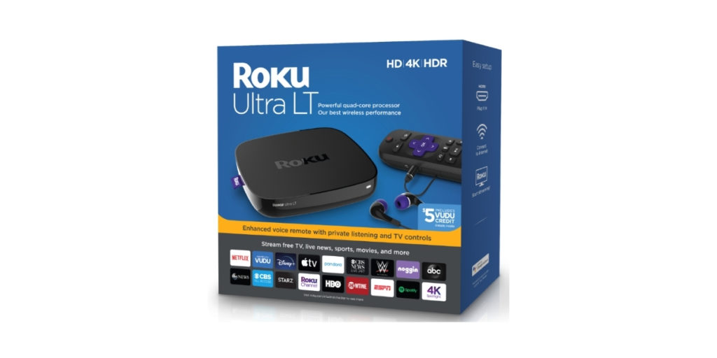The 2019 Roku Ultra LT Streaming Media Player will be discounted $10 to the price of $69.00.