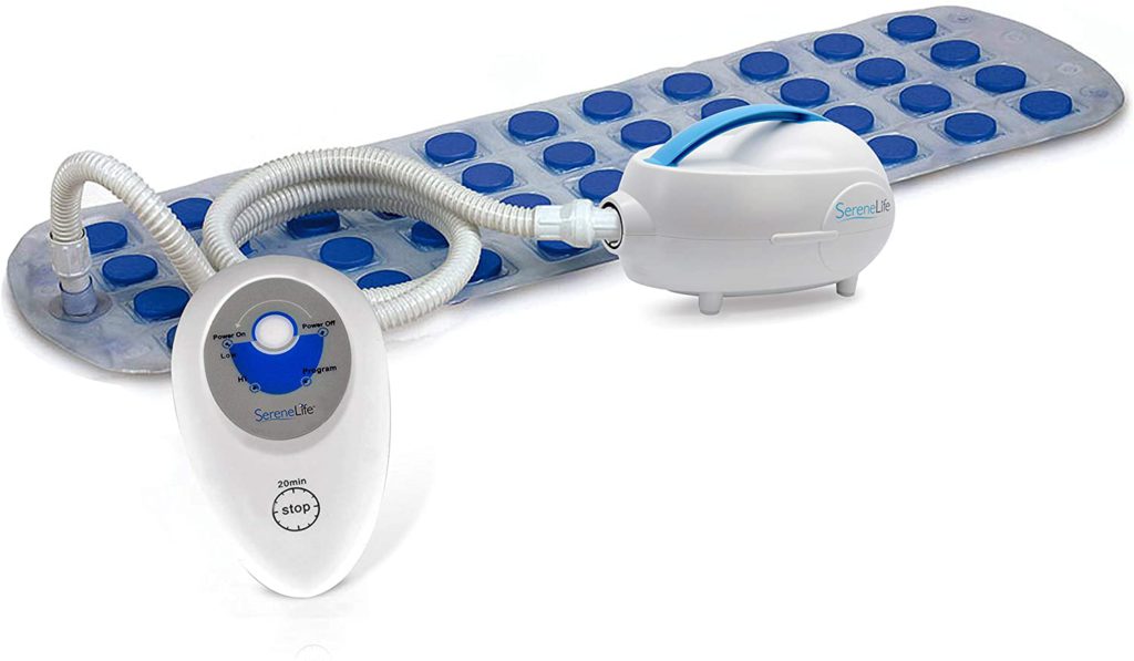 The Serene Life Bubble Bath Massage Mat acts as it's own jacuzzi when submerged in water and placed in the bottom of the tub. The air pump sits outside of the tub and delivers air to create bubbles that will not only act as a mini massage but a mock hot tub! 